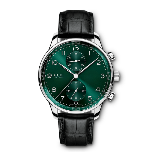 CHRONOGRAPH BLACK AND GREEN